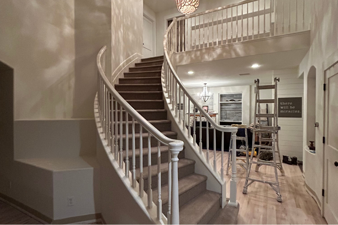 Staircase Railing and Bannister Repainting in Arvada, CO