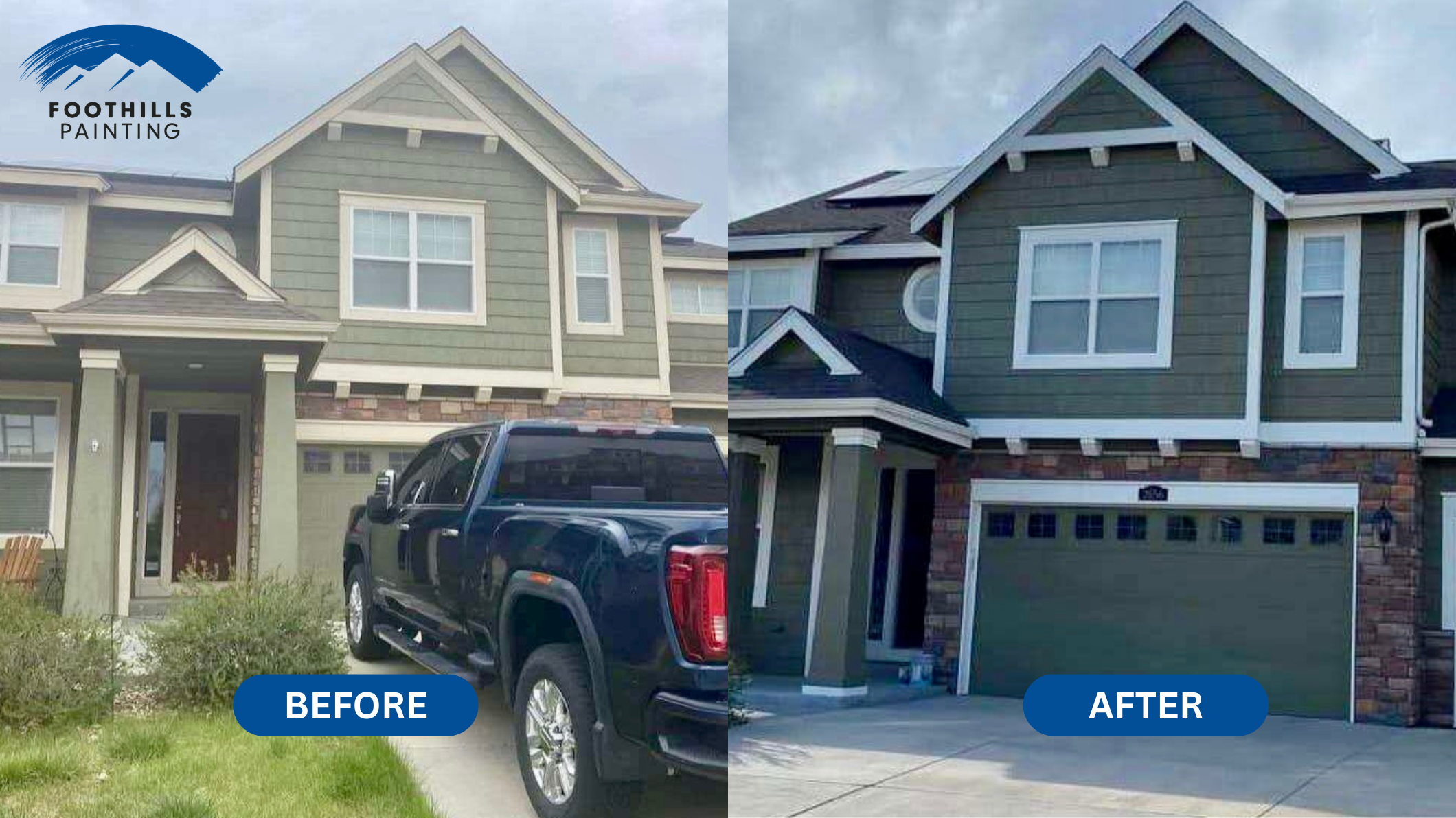 residential exterior house painting in Timnath, CO