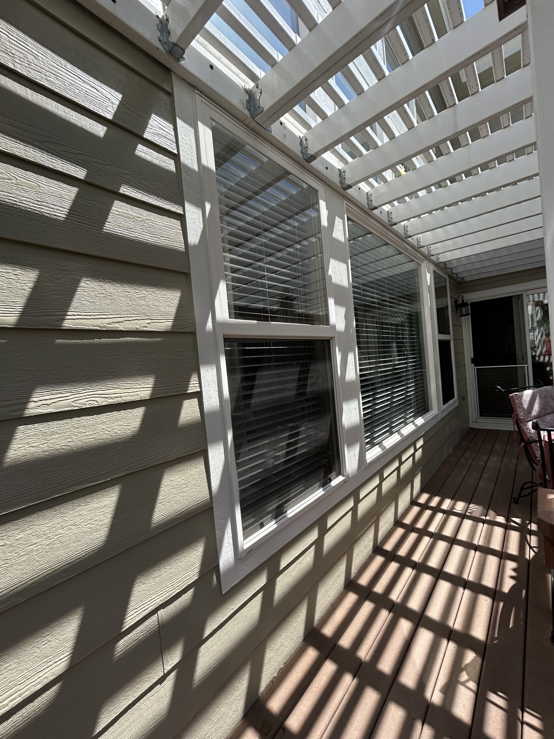Close Up Exterior house painting