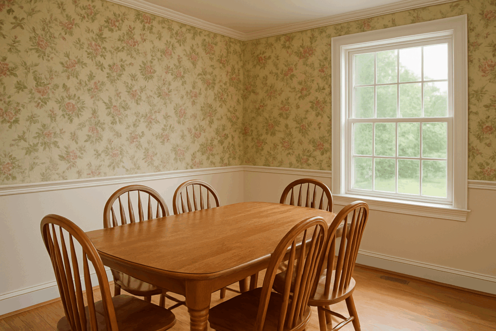 how to paint over wallpaper
