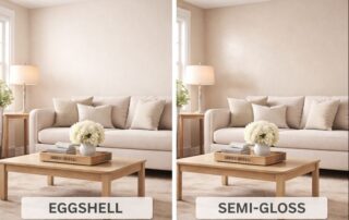 eggshell vs. semi-gloss paint