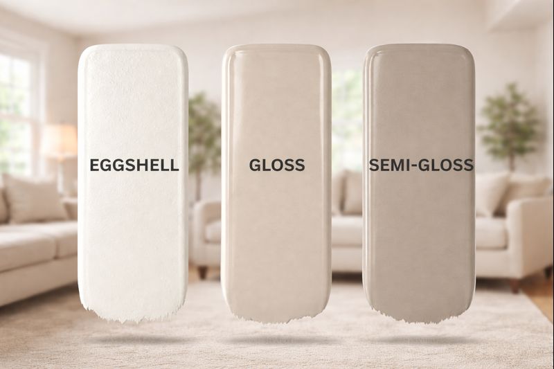 eggshell vs. semi-gloss paint